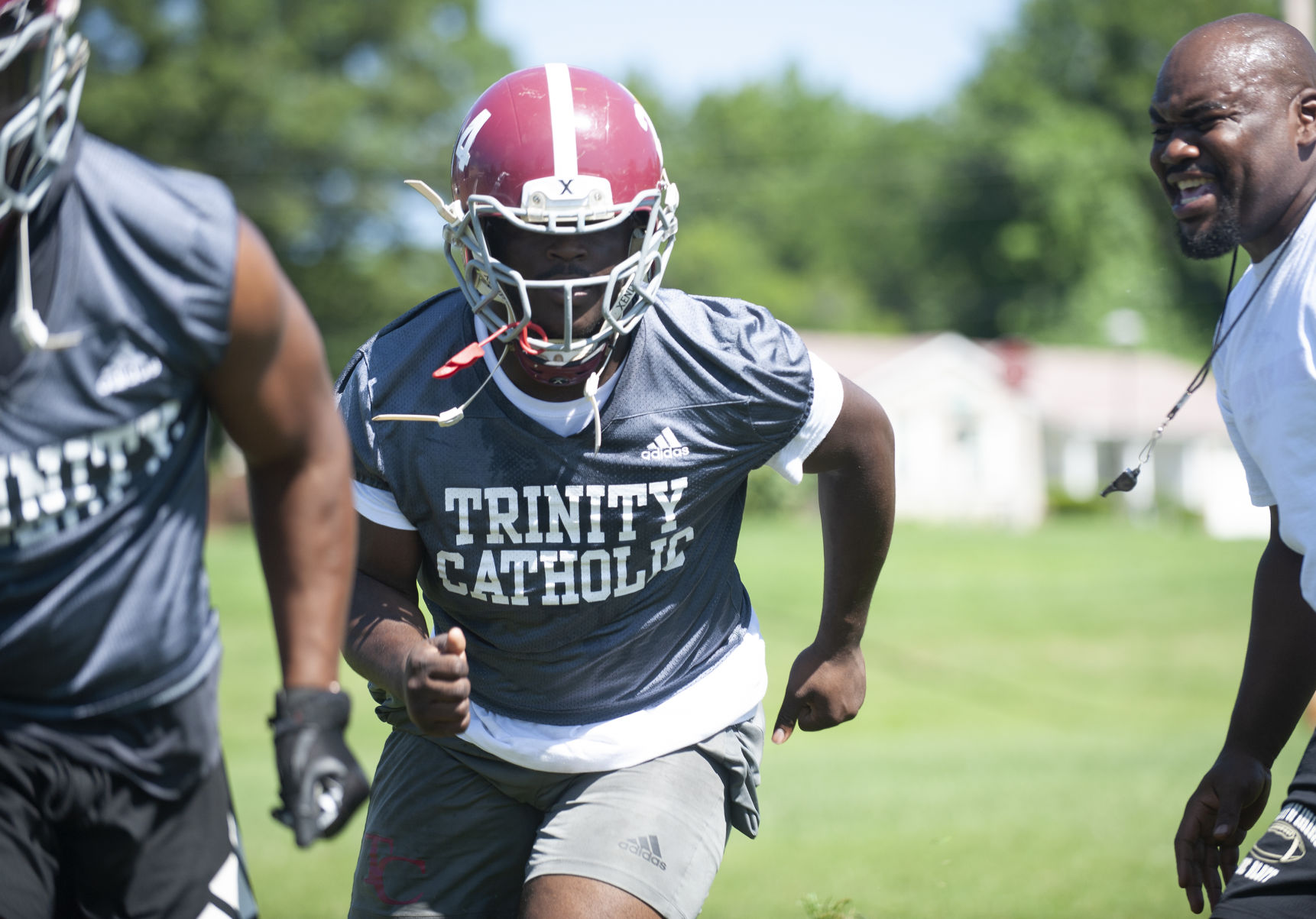 Trinity football practice